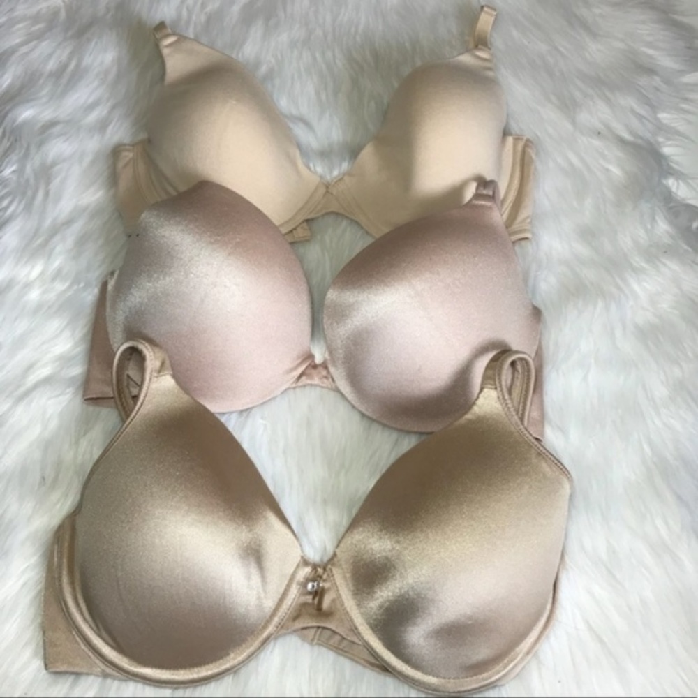 Tan 3 Bra Bundle 38B ( 1 Push Up 2 Lined )